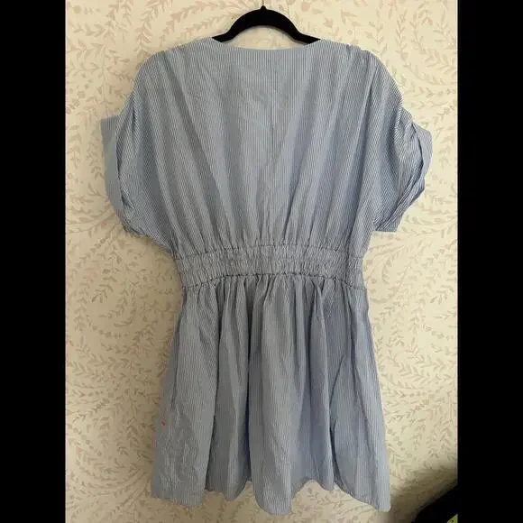 DISCOUNT SHIPPING NWOT ASOS Design Striped Puff Sleeve Dress - Picture 5 of 5